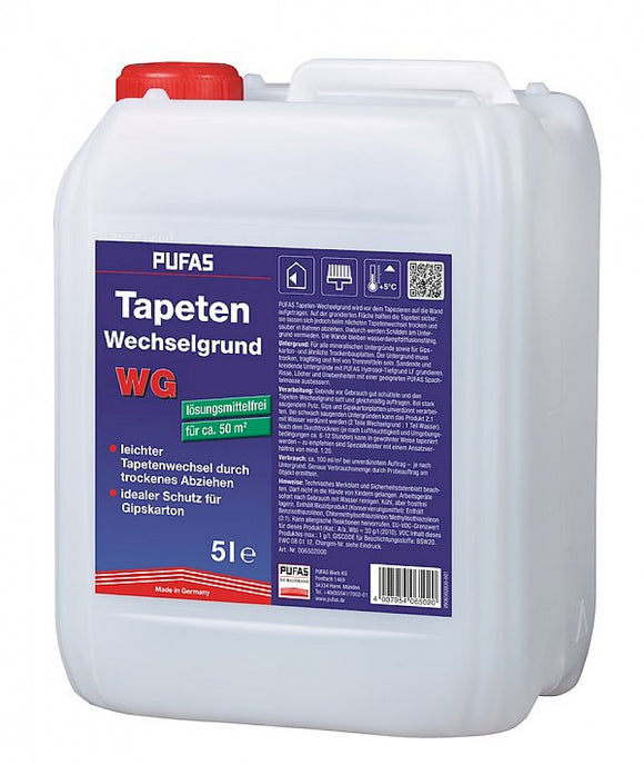 Pufas Tapeten-Wechselgrund WG 5 Liter