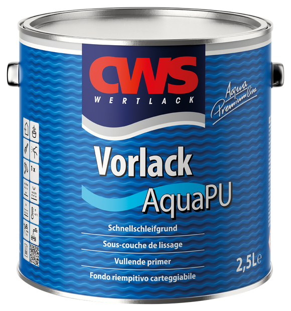 CWS WERTLACK Vorlack Aqua PU 2,5 Liter weiß