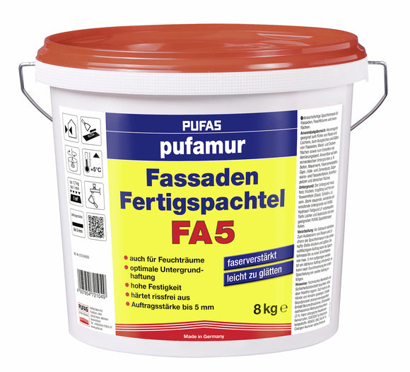 Pufas pufamur Fassaden Fertigspachtel FA5 8 kg